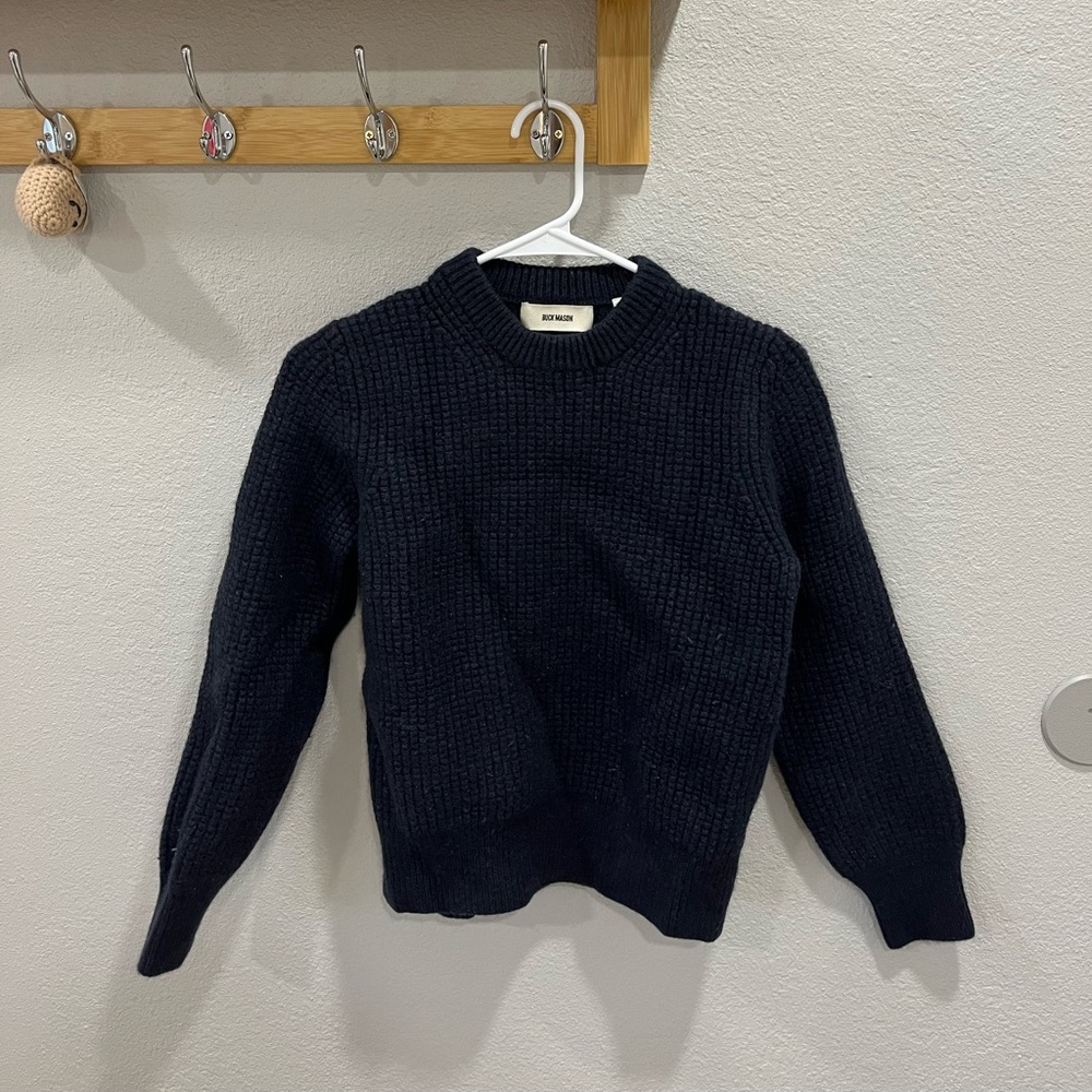 Buck Mason Navy Blue Knitwear Sweater